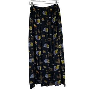 Carole Little II Maxi Skirt India Scene Print Women's Size 3X Bohemian Travel